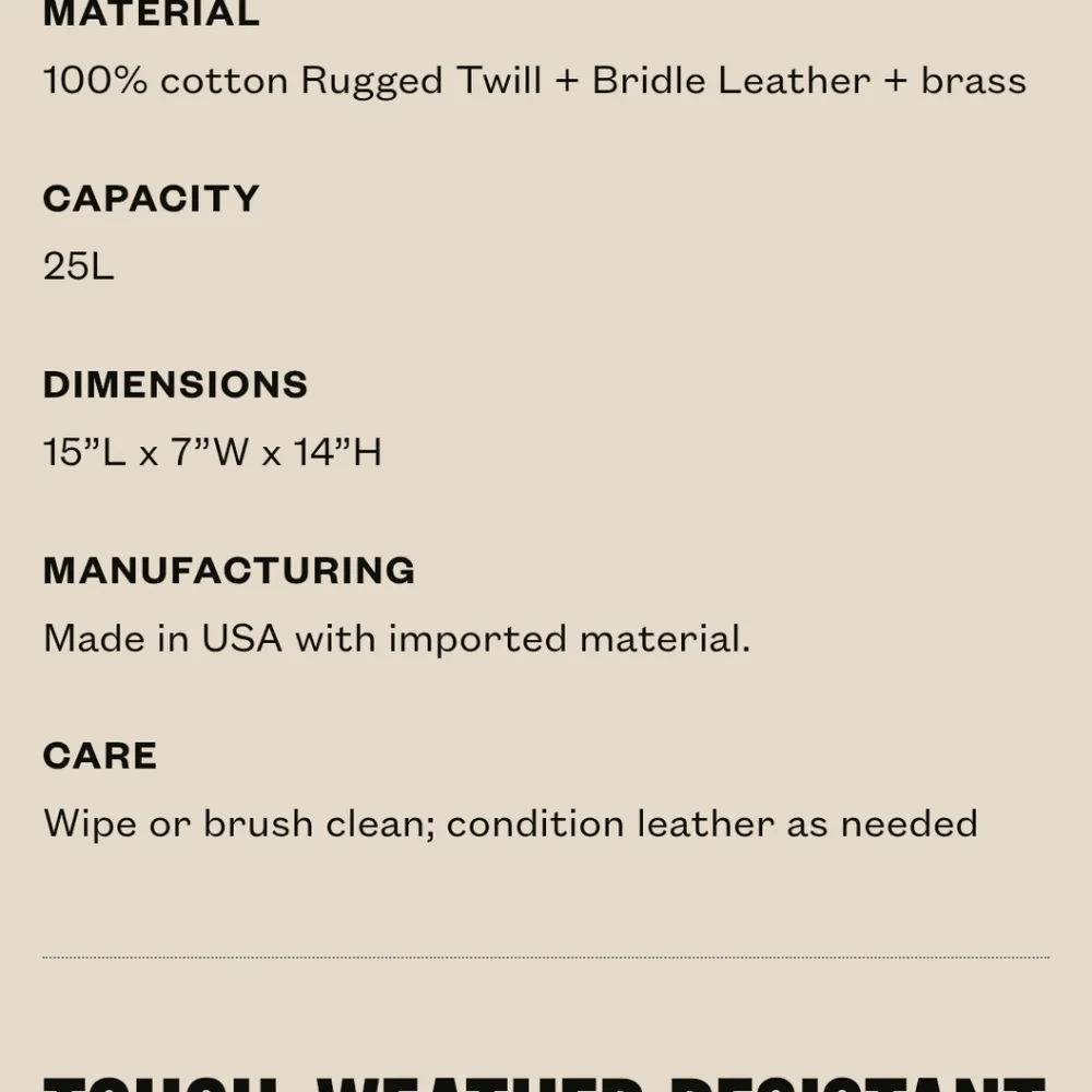 Filson Rugged Twill Zipper Tote Bag - Picture 14 of 14